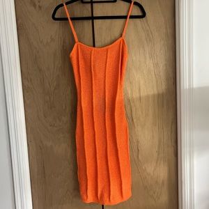 Hera Collection Knit Orange Dress (NEW WITH TAGS)